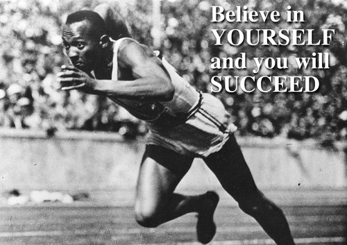 Motivational Jessie Owens "Believe In Yourself And You Will Succeed" Poster - Picture 2 of 3