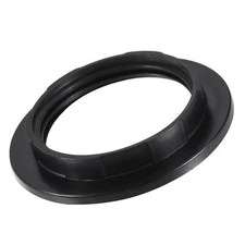 E26/E27 Light Socket Rings Lamp Shade Holder Adapter Ring Replacement Black 4Pcs