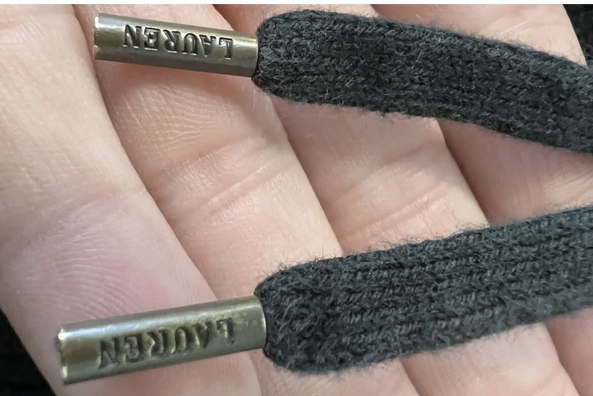 Lauren Ralph Lauren Women's Waffle Knit Funnel Neck Top 100% Cotton Black  XL thumbnail 9