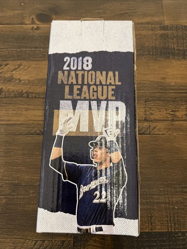 Christian Yelich Brewers 2018 Liga Nacional Jugador Más Valioso Bobblehead Bobble Head Nuevo en Caja SGA - Imagen 5 de 7