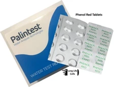 pH phenol red test tablets palintest pool water chemical balancing testing x20