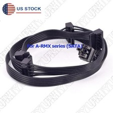 PCI-E 6Pin 1 to 4 SATA Power Supply Cable for CORSAIR RM1000x RM850x RM750X PSU