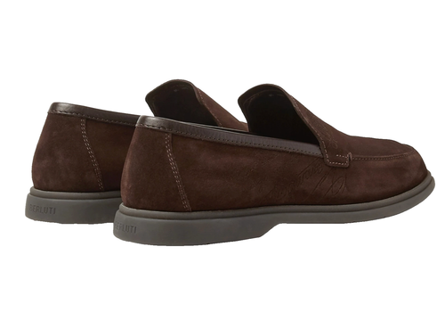 Mocasines de gamuza BERLUTI PARIS Latitude Scritto mocasines zapatillas 42 - Imagen 3 de 12