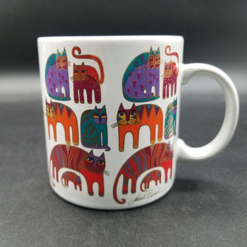 3 tazas Laurel Burch de colección - gatos felinos 3 estilos cosas míticas, fantásticas y salvajes - Imagen 5 de 19