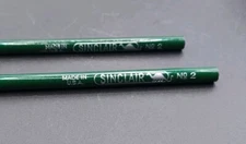 Vintage 1940s 50s Sinclair No2 Pencils Green Dinosaur Dino