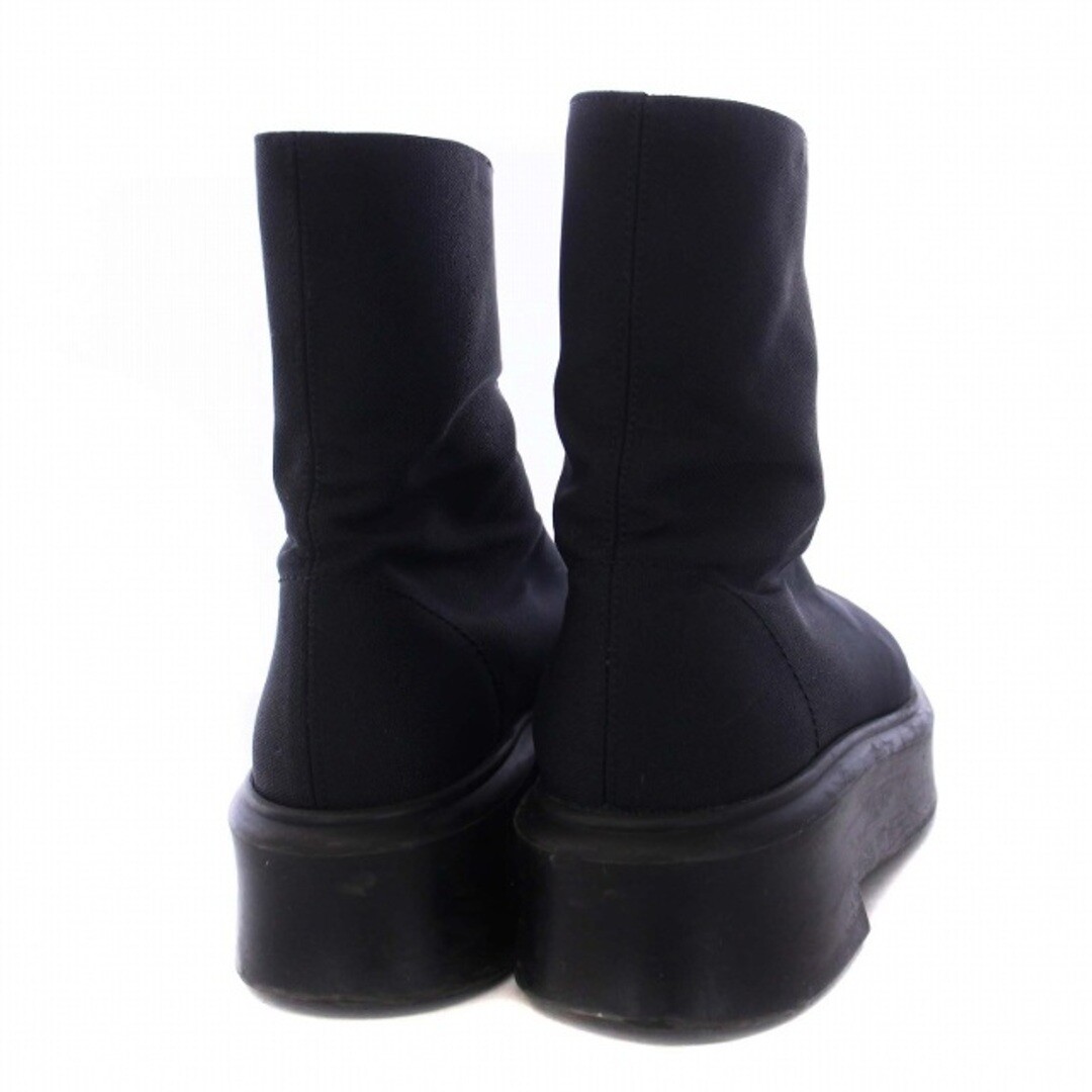 The Row Zipped Boots Ankle Short Chunky Heel Nylon 38 25cm The Row Zipped Boots Ankle Short Chunky Heel Nylon 38 25cm