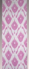11 Yard HAND MADE UZBEK Natural SILK IKAT ADRAS FABRIC #8725