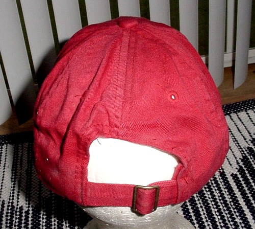 Gorra bordada de algodón Red Fusion Dr Pepper talla 58 cm hebilla correa ajustable - Imagen 8 de 8