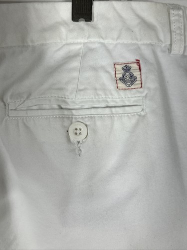 Tommy Hilfiger Women's White Shorts Cotton Size 16 Zip Front Pockets - Picture 7 of 9