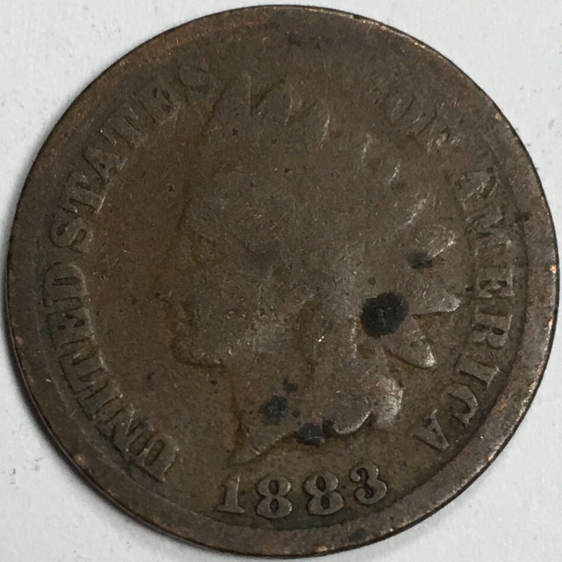 1883 United States Indian Head Cent Penny - Good (G) KM#90a -4228-AH