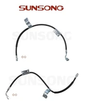 Sunsong Set of 2 Brake Lines Front Driver & Passenger Side Pair for GMC Hummer