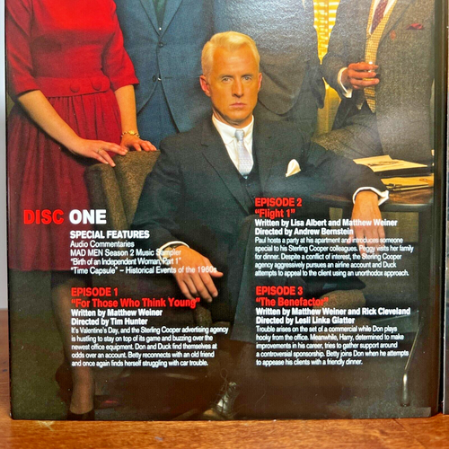 Mad Men Season 2 DVD Box Set AMC TV Series Jon Hamm January Jones Drama - Picture 8 of 20