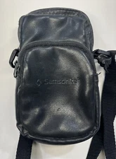 Samsonite Small Camera Case Belt Loop Shoulder Strap Black Zippered 7”