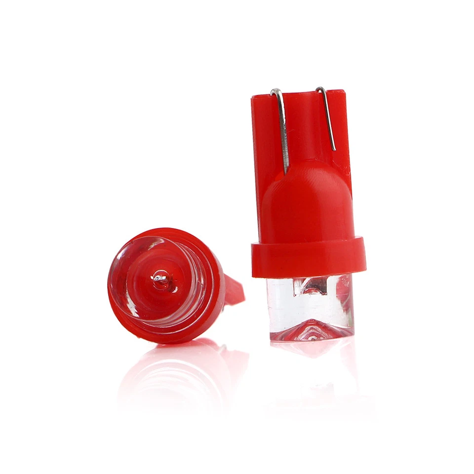 100Pcs 12V Car T10 194 168 W5W Concave LED Wedge Base Dashboard LED Light Bulbs - Image 4 of 4