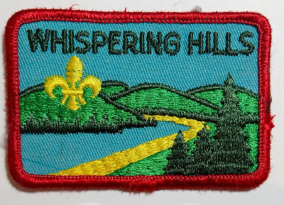 Vintage Whispering Hills Boy Scouts Canada Patch Badge Crest