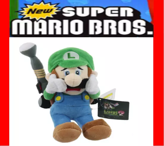 Super Mario Bros Luigi's Mansion 2 Luigi Plush Doll 6 inch Stuffed Animal  Toy