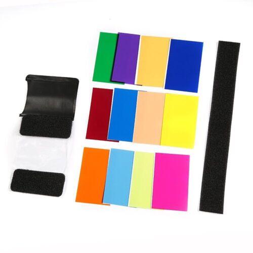 12 Stck. Blitz Farbkarte Diffusor Beleuchtung Gel Pop Up Filter für Kamera Speedlite - Bild 3 von 9