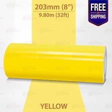 YELLOW 8" PIN STRIPE Car Model Motorcycle Decal Line TAPE Vinyl Sticker 203mm