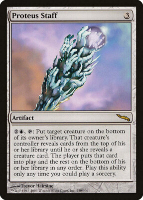 mtg magic proteus staff ENGLISH FRENCH mirror protein stick 4 available
