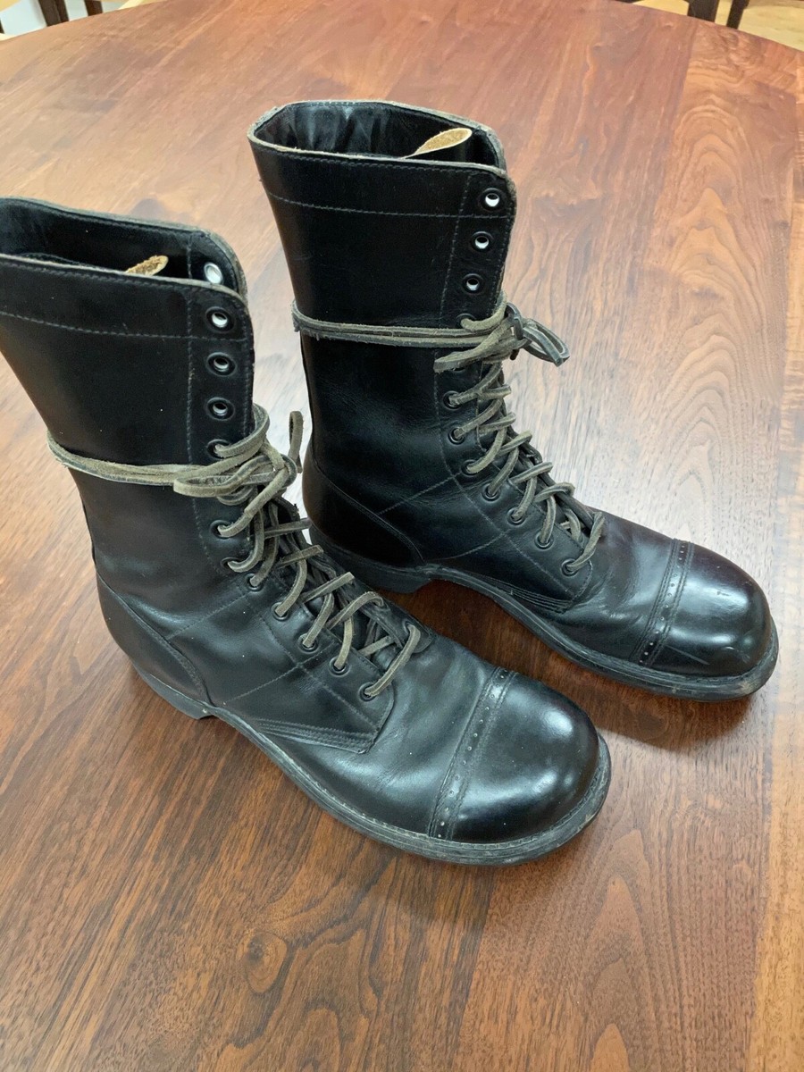 Corcoran vintage USA military paratrooper combat boots 11 D Vintage CORCORAN Military Jump Boots Men 11 D Paratrooper  main image 4