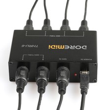 DOREMiDi USB MIDI Interface 1-in 6-out Wired Transmission MIDI Splitter 5-pin