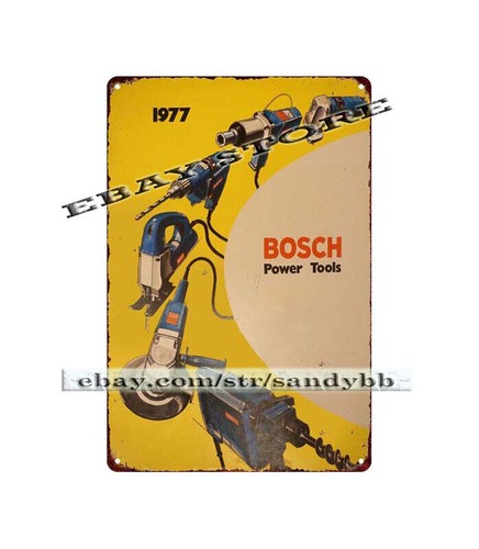 metal dorm room wall decor garage bar 1977 Power Tools metal tin sign - Picture 2 of 4