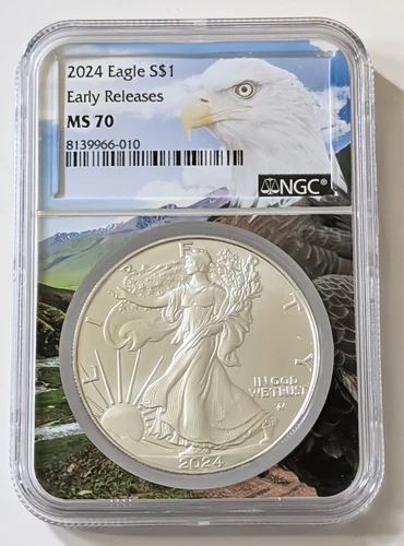 2024 EAGLE S$1 ER SILVER DOLLAR NGC MS 70 PHILADELPHIA MINT SKU 81339966-010