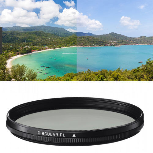 58mm kreisförmiger Polarisationsfilter für Canon 18-55mm 75-300mm 55-250mm 70-300mm T4I - Bild 1 von 1