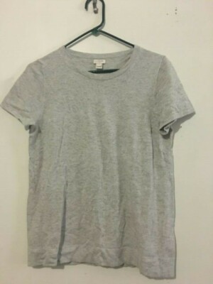 J Crew Gray Wool Blend Women Top Blouse Size M Style E9264 Soft