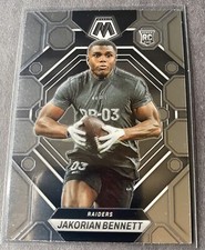 2023 Panini Mosaic Jakorian Bennett Base Silver #327 Las Vegas Raiders RC