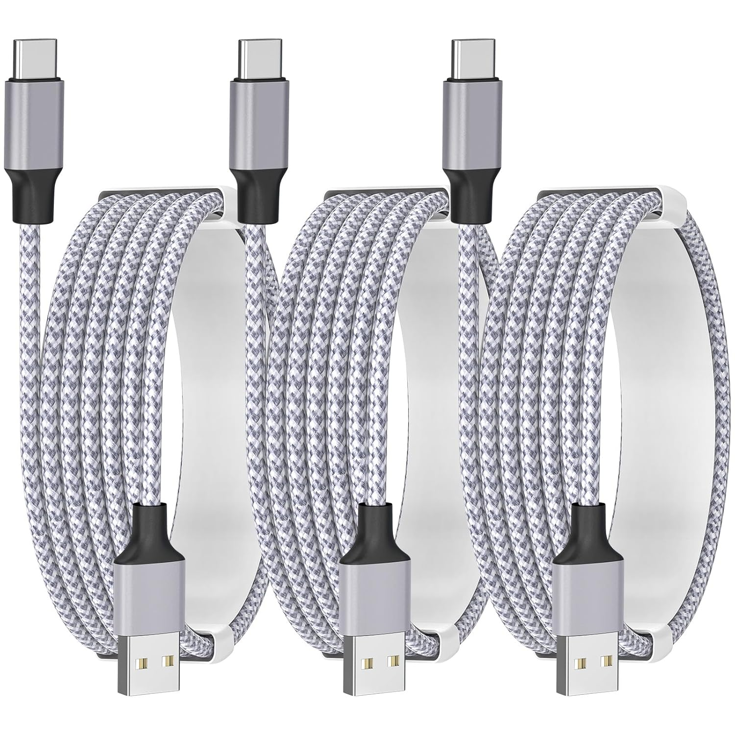 [3Pack 3FT] Car Carplay Cable Fast Charging for Iphone 16, Mfi Certified USB ...