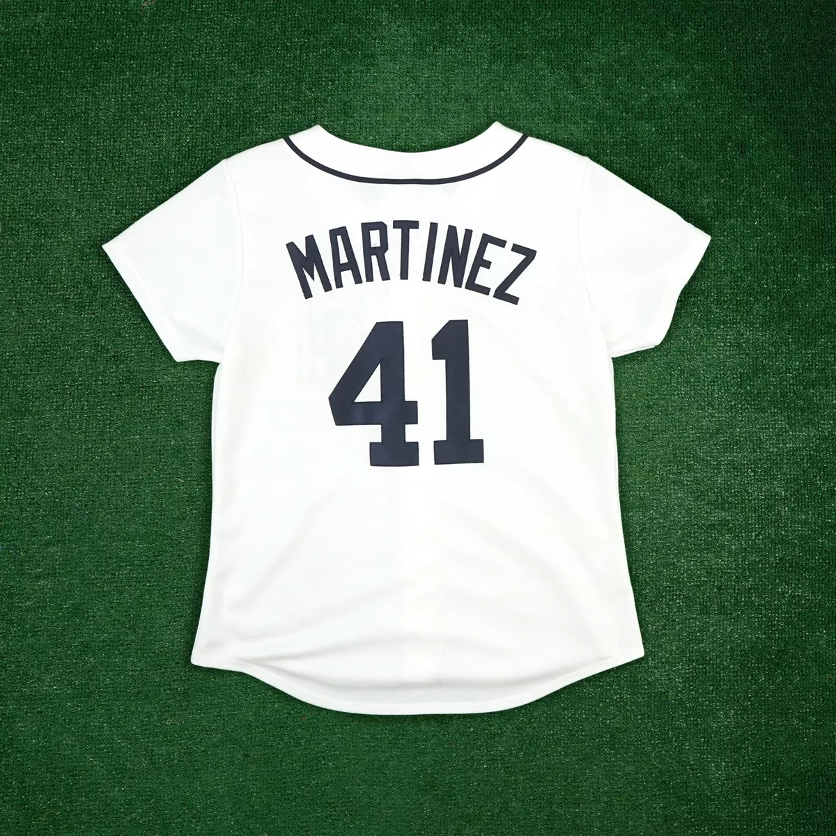 Victor Martinez Majestic Detroit Tigers Women s Home White Jersey