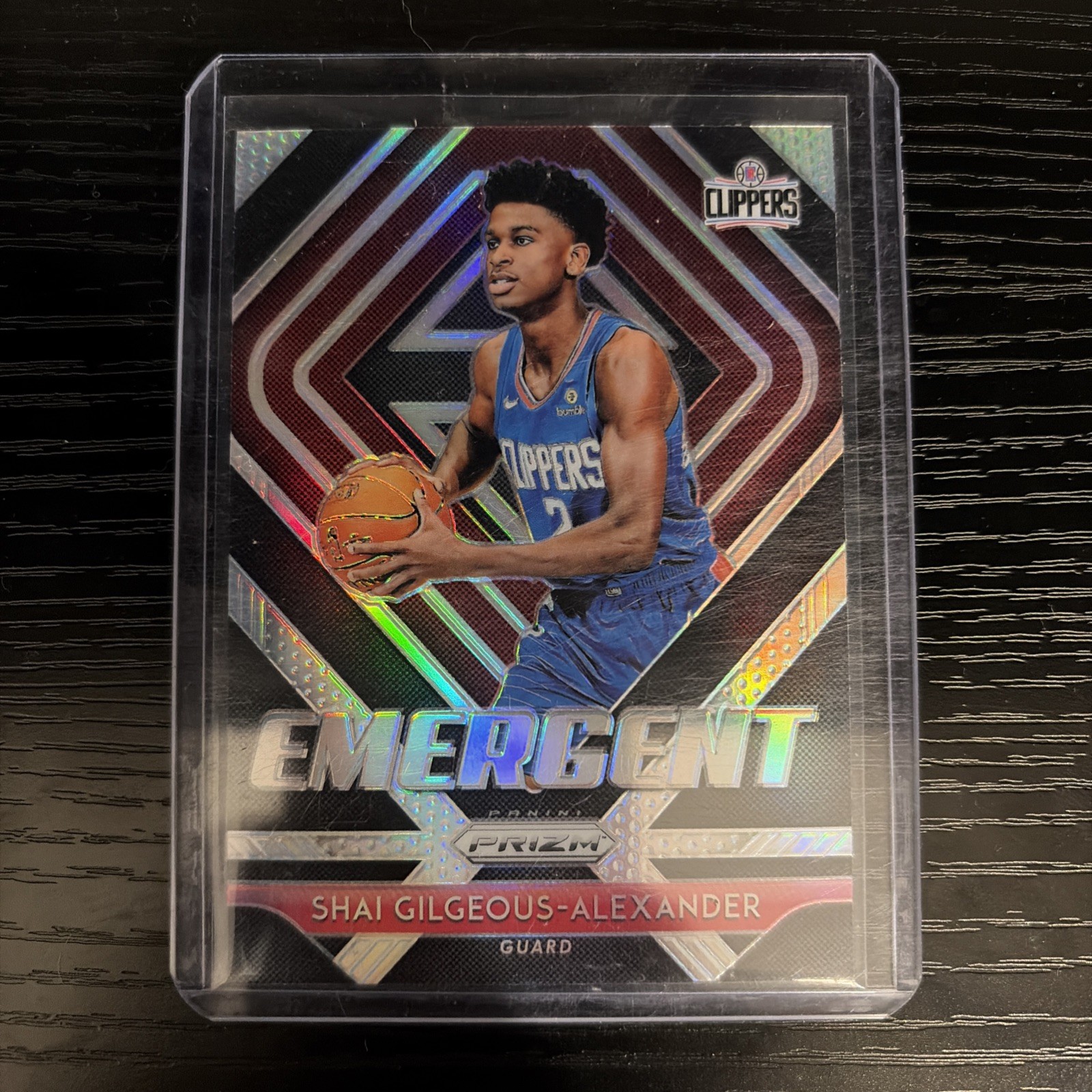 2018-19 Panini Prizm Shai Gilgeous-Alexander RC Silver Prizm Emergent Clippers