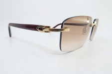 Vintage Cartier PARIS sunglasses C-Decor acetate & gold plated 58-16 135 Deadly