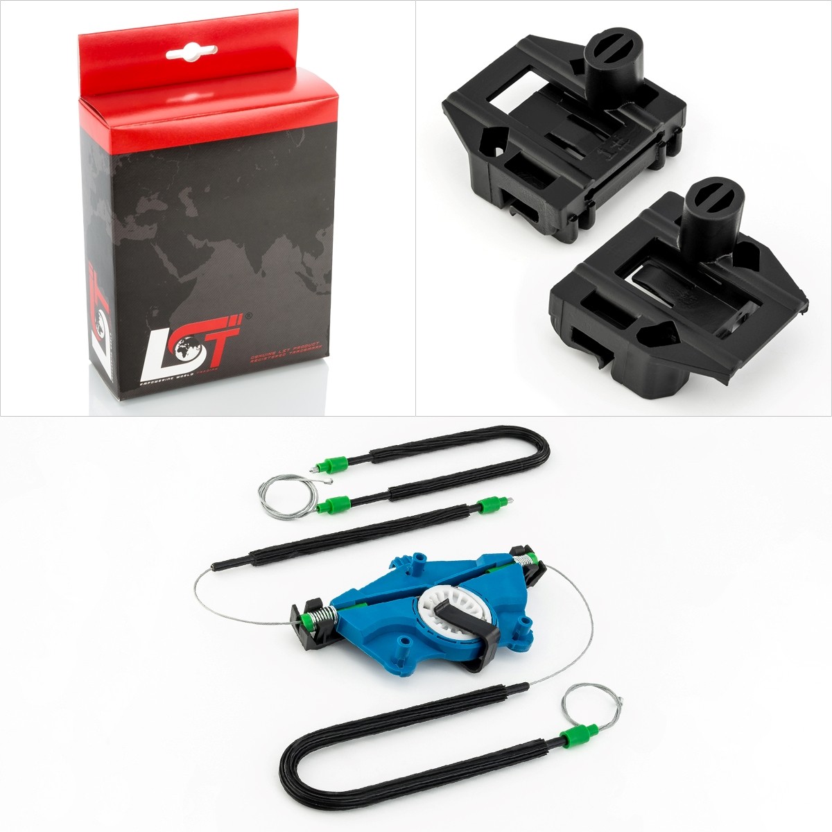 Window Regulator Repair Kit Front Left - For Seat Toledo 2 II 1M 98-06