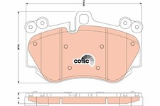 Bremsbelagsatz Vorne für Porsche Cayenne 9PA 02-10