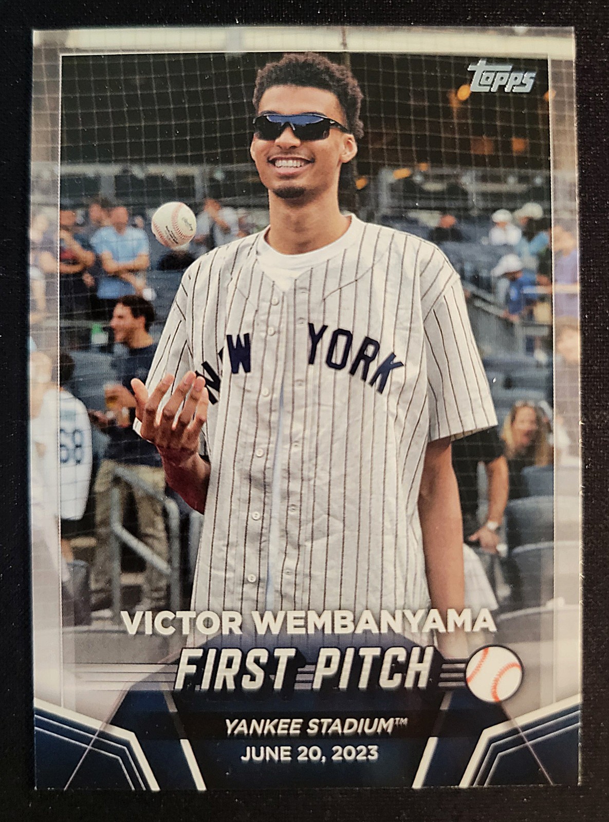 2024 Topps Victor Wembanyama First Pitch #FP-1 Yankees