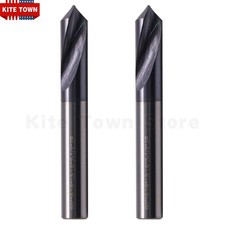 2Pcs 5/16" 2 Flute 90 Degree Solid Carbide Spot Drill - AlTiN Coated