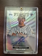 Jose Fernandz Topps 2013 Finest Rookie Autograph Ra-jfz Miami Marlins Xfractor