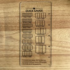 Quick Gauge Ruler,Gauge Ruler For Knitting And Crochet,No Counting Needed