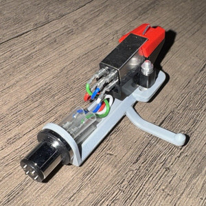 GT Headshell with Cartridge Universal Gray Red Black 