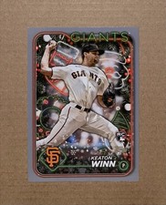 Topps 2024 Holiday Keaton Winn Rookie Card RC Silver Glitter #H164 Giants MLB. rookie card picture