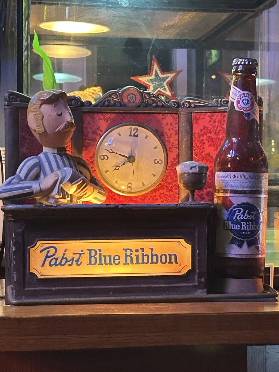 パブスト・ブルーリボン 木製掛時計／ビンテージバーサイン クロック　作動確認済 Pabst Clock for sale | eBay