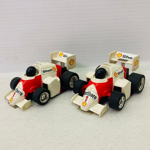 Set Of 2 F1 Minicar Ayrton Senna Mclaren Honda