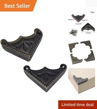 12Pcs Metal Box Corner Guard Protector Safety Bumpers Decorative Furniture Ed...