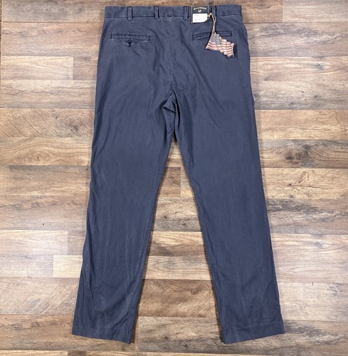 Pantalones Bills Khakis Para Hombre 37 Gris Calce Recto Chino 37x34 NUEVO - Imagen 3 de 13
