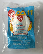 1999 McDONALDS HAPPY MEAL TEENIE BEANIE BABY, NOOK THE HUSKY,  11, NEW IN BAG