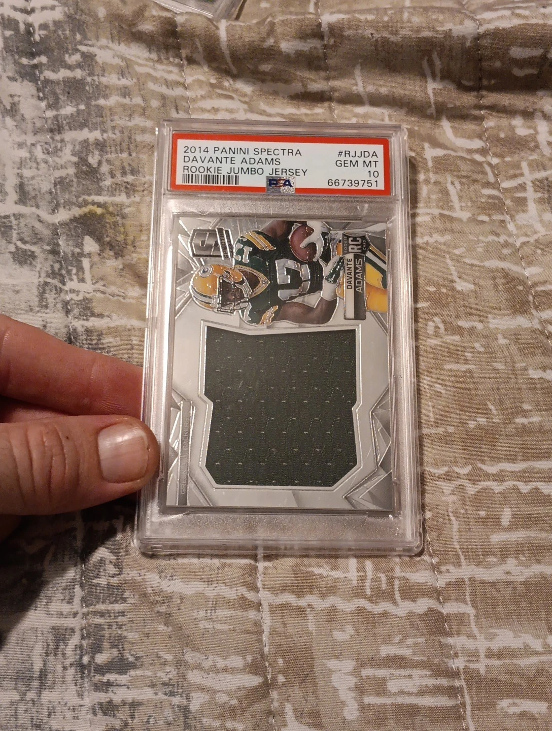 Davante Adams Panini Spectra Rookie Jumbo Jersey #RJJDA Base