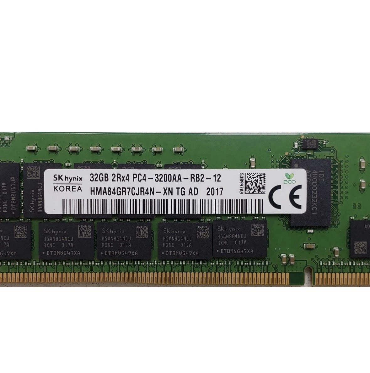 как выглядит SK hynix 32GB DDR4-3200 PC4-3200AA ECC Registered 288-Pin DIMM RAM фото
