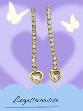 Orecchini lunghi da donna, orecchini pendenti in argento, orecchini audaci con più catene, orecchini in stile rock, orecchini con catena spessa, regalo da donna - Italia